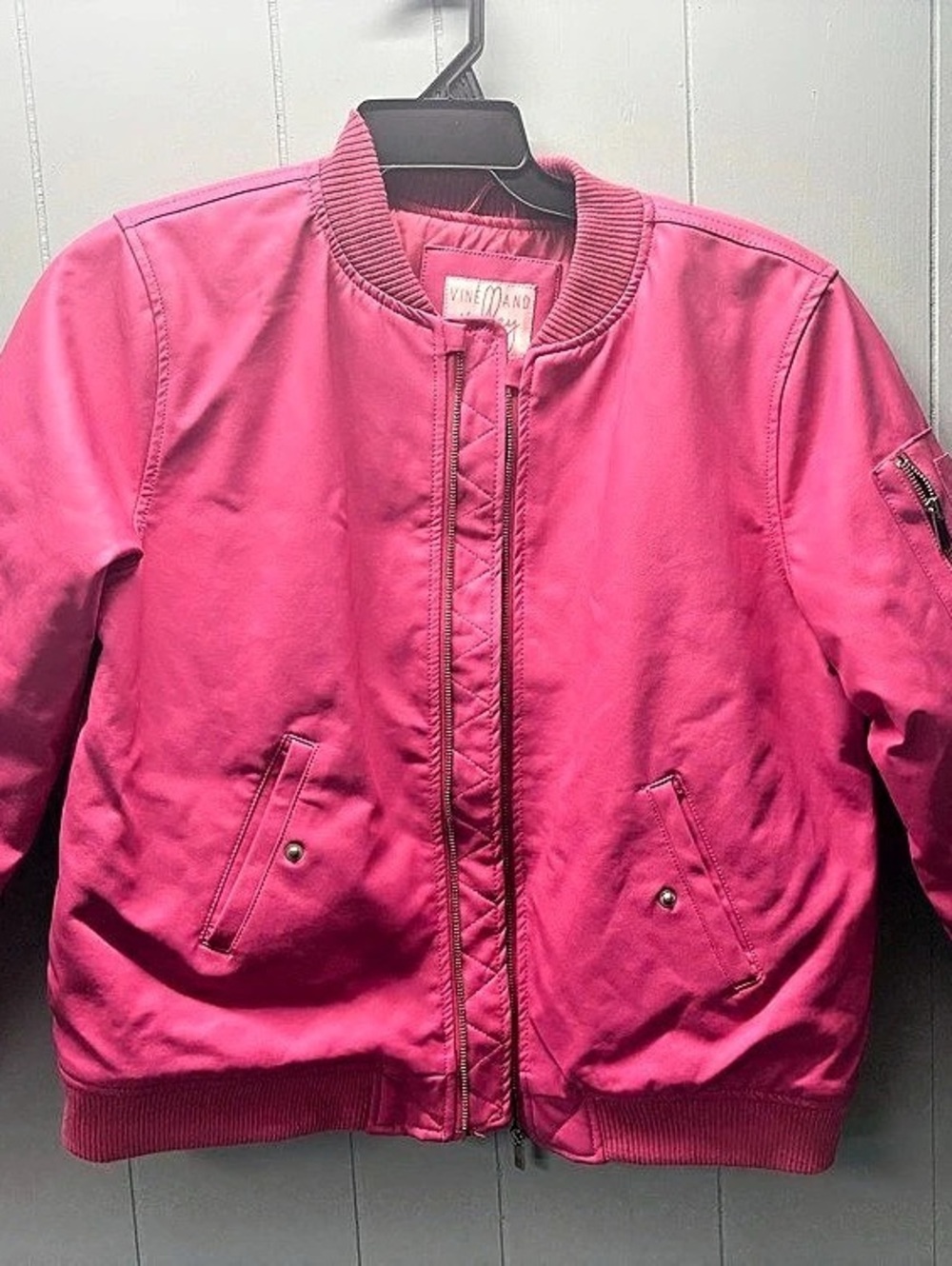 Vineyard Vines Women's Pink Bomber Jacket Like New